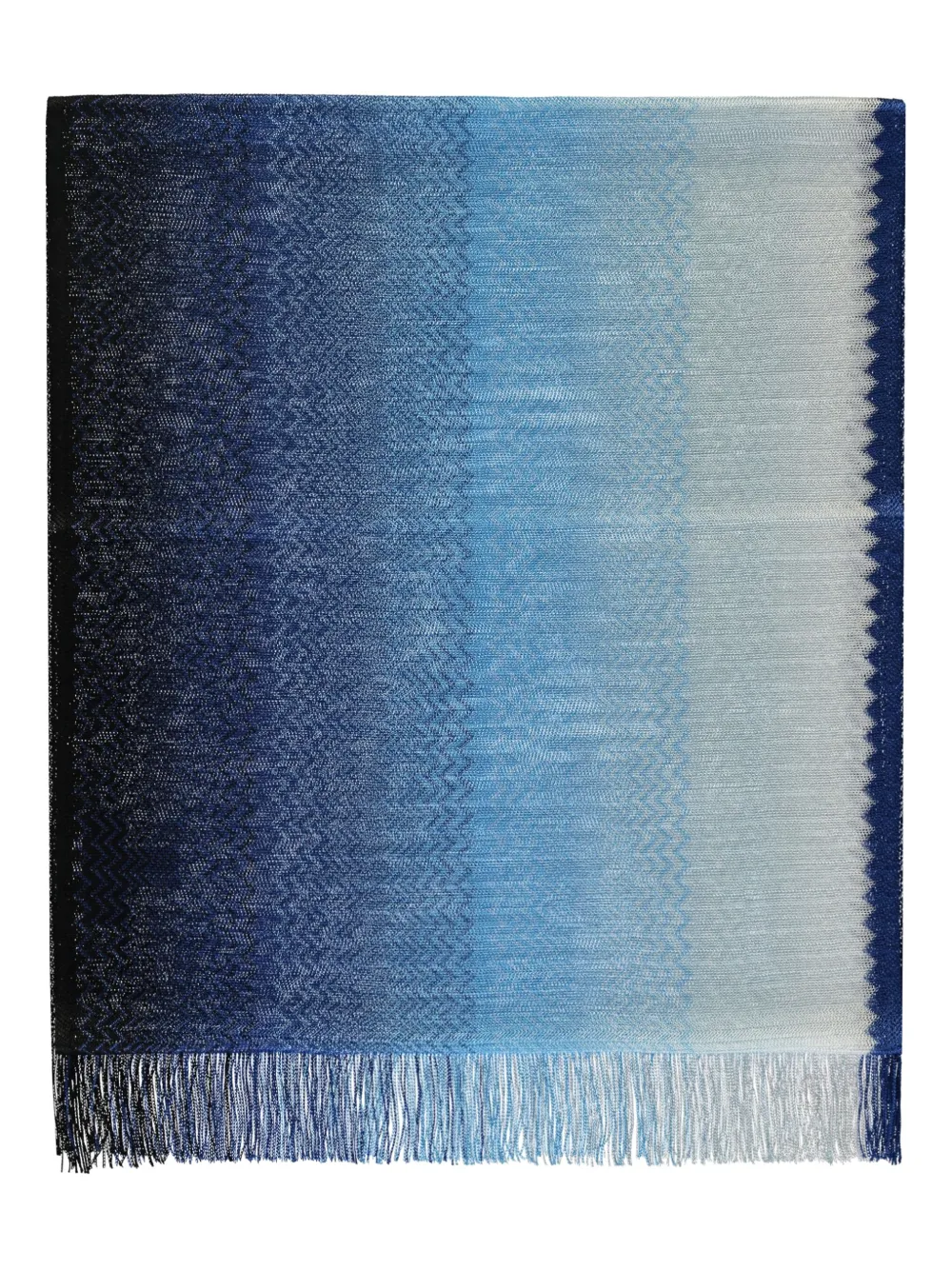 Missoni Sjaal met franje - Blauw