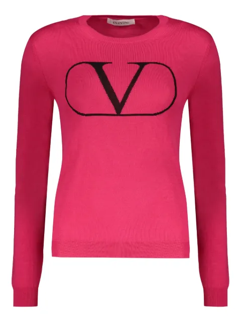 Valentino Garavani intarsia-knit logo jumper