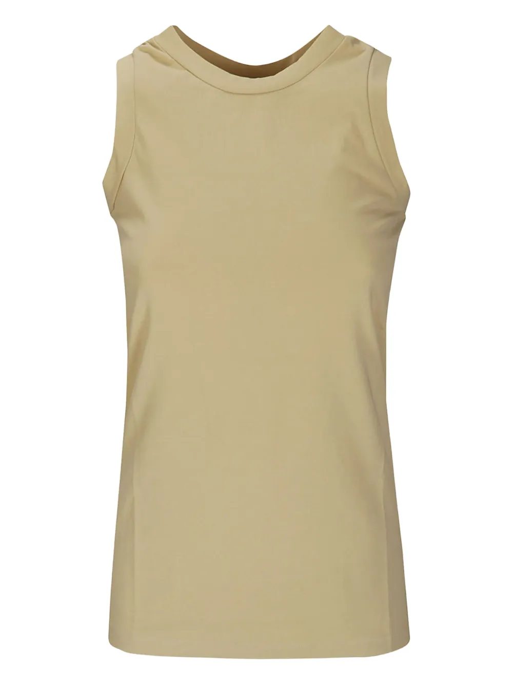 Labo Art round-neckline sleeveless tank top | Neutrals | Image 1