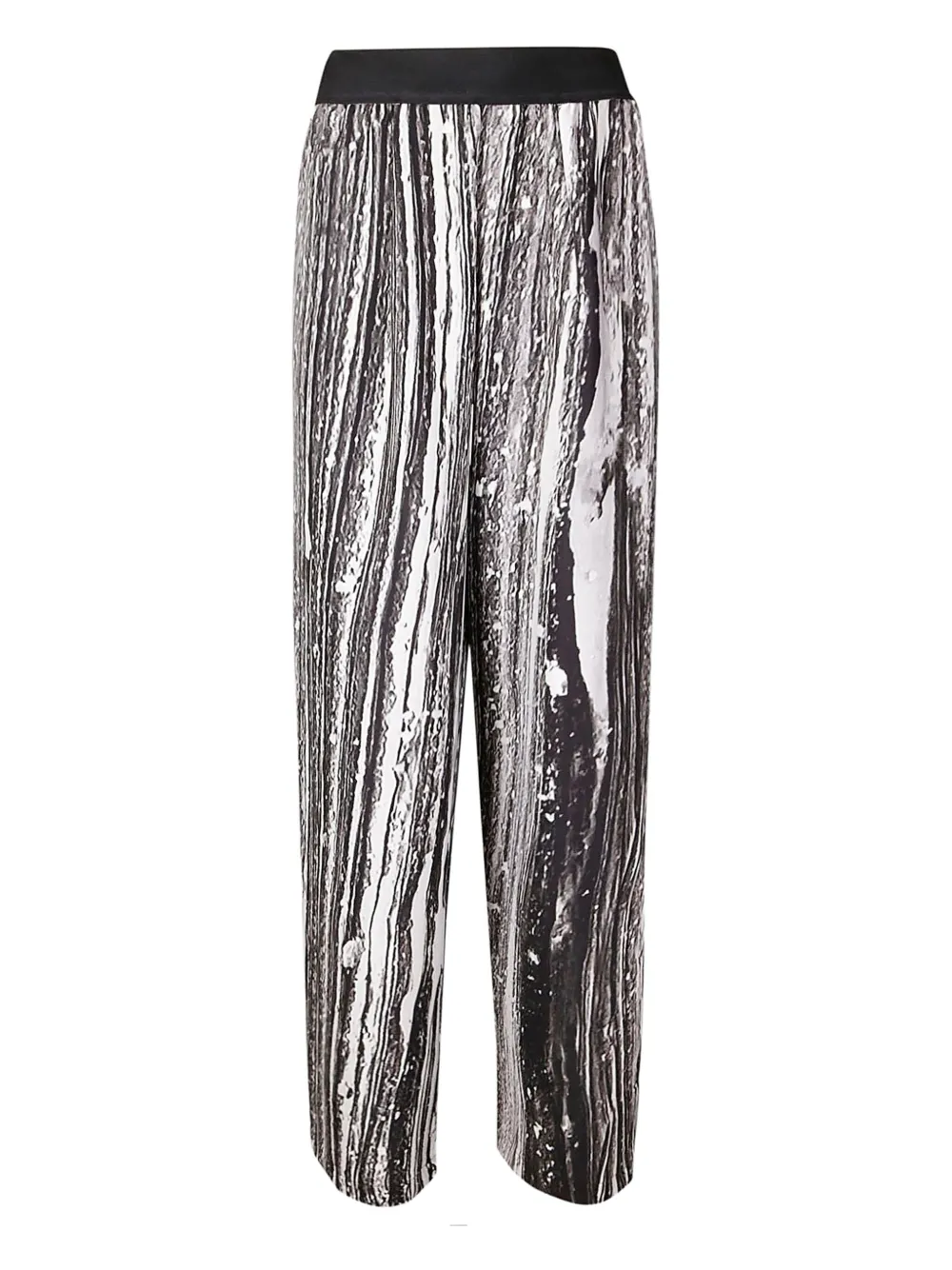 graphic-print trousers