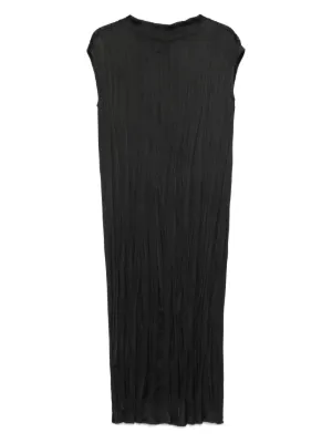 Pleats Please Issey Miyake ノースリーブ プリーツドレス | ブラック