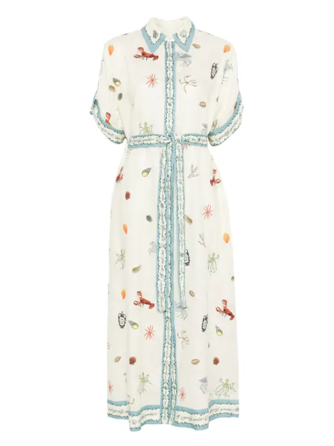 ALEMAIS Sandy midi dress