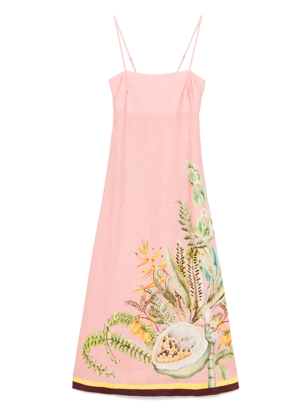 Papaya midi dress
