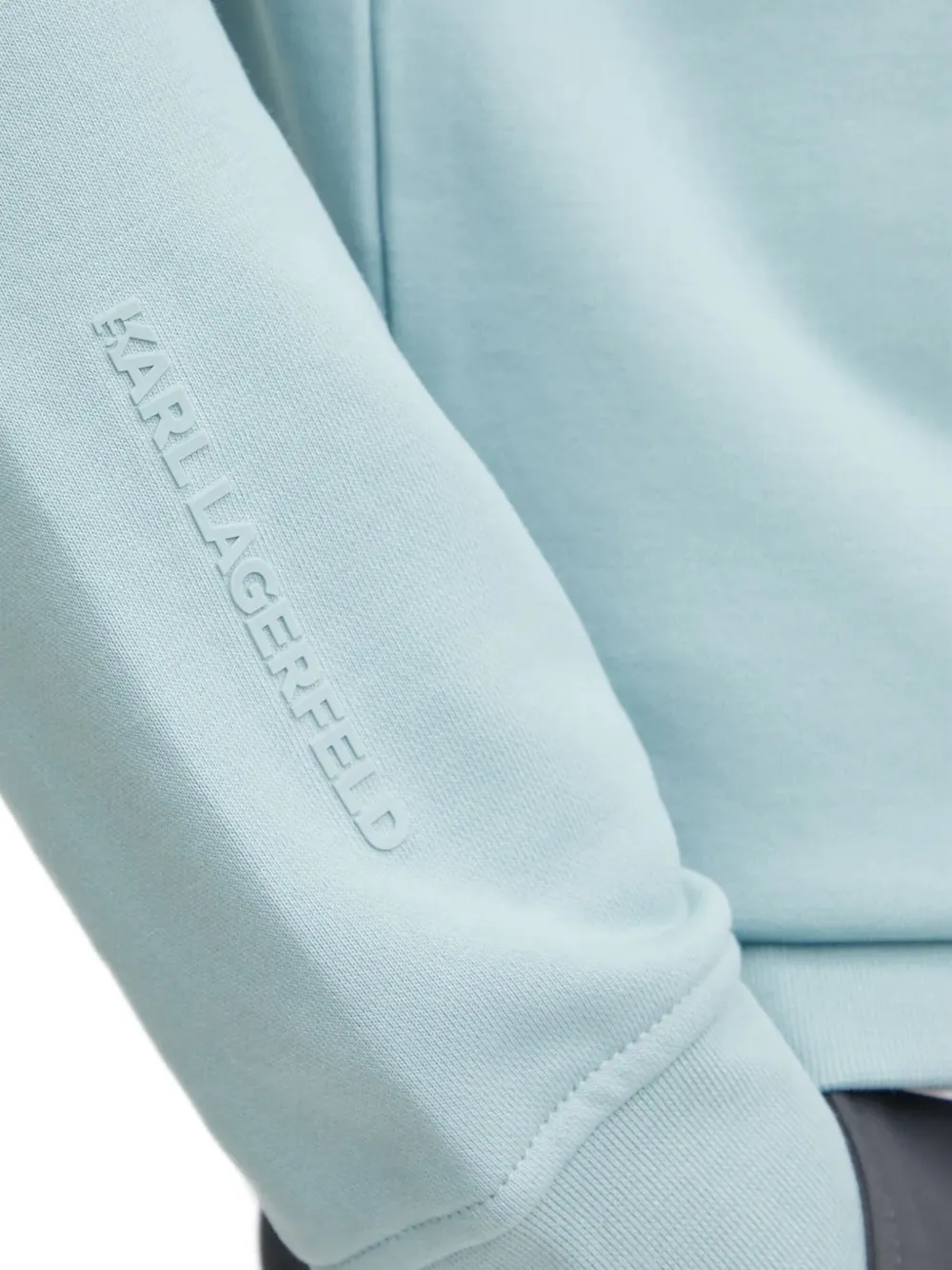 Karl Lagerfeld Sweater met logopatch Blauw
