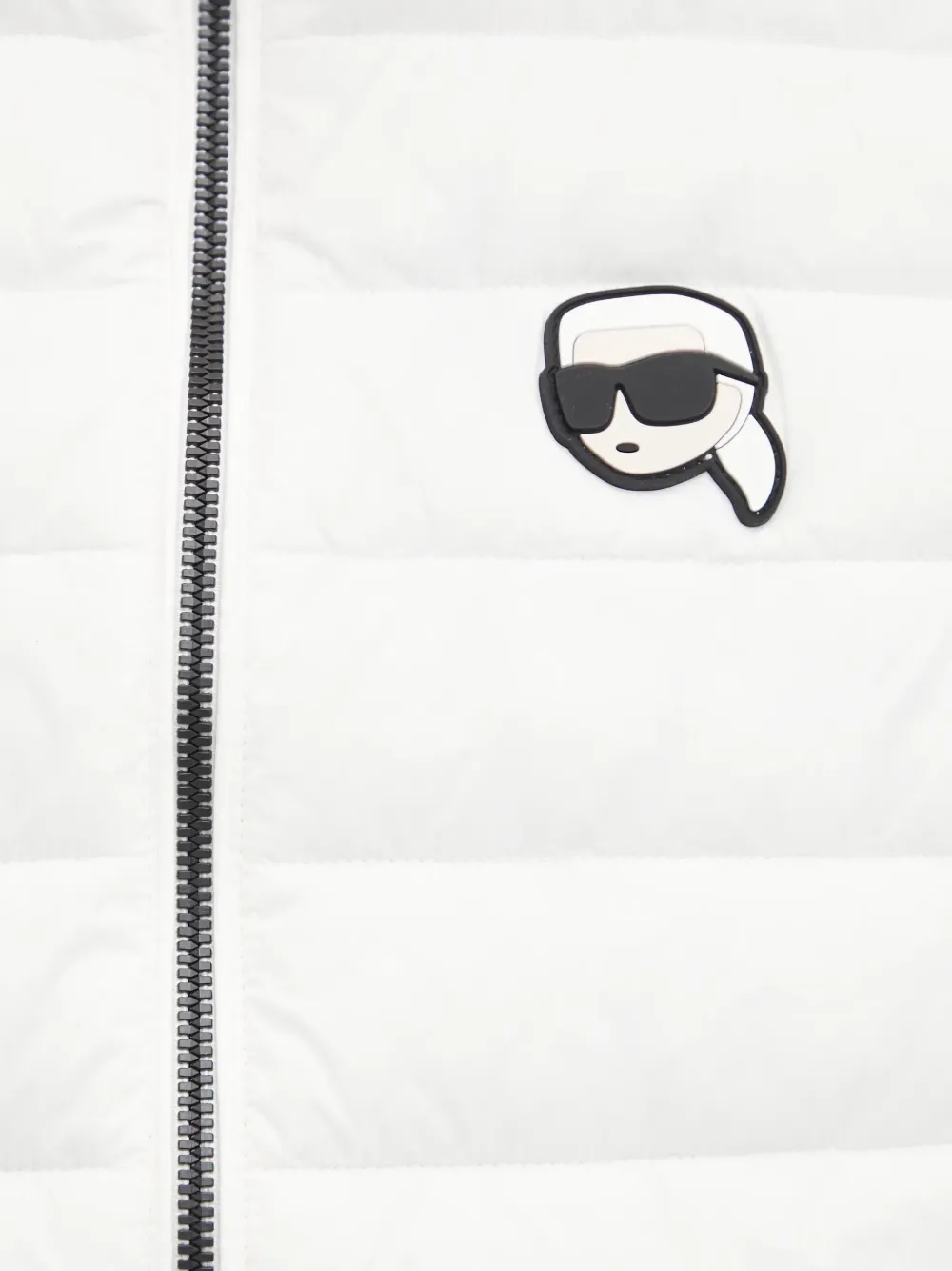 Karl Lagerfeld Bodywarmer met logopatch Wit