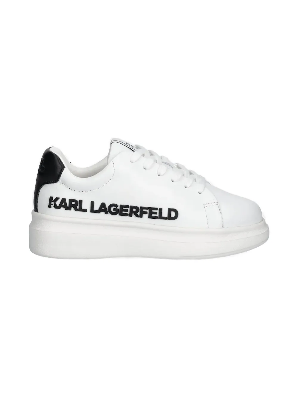 Karl Lagerfeld Kids logo-embossed platform sneakers White
