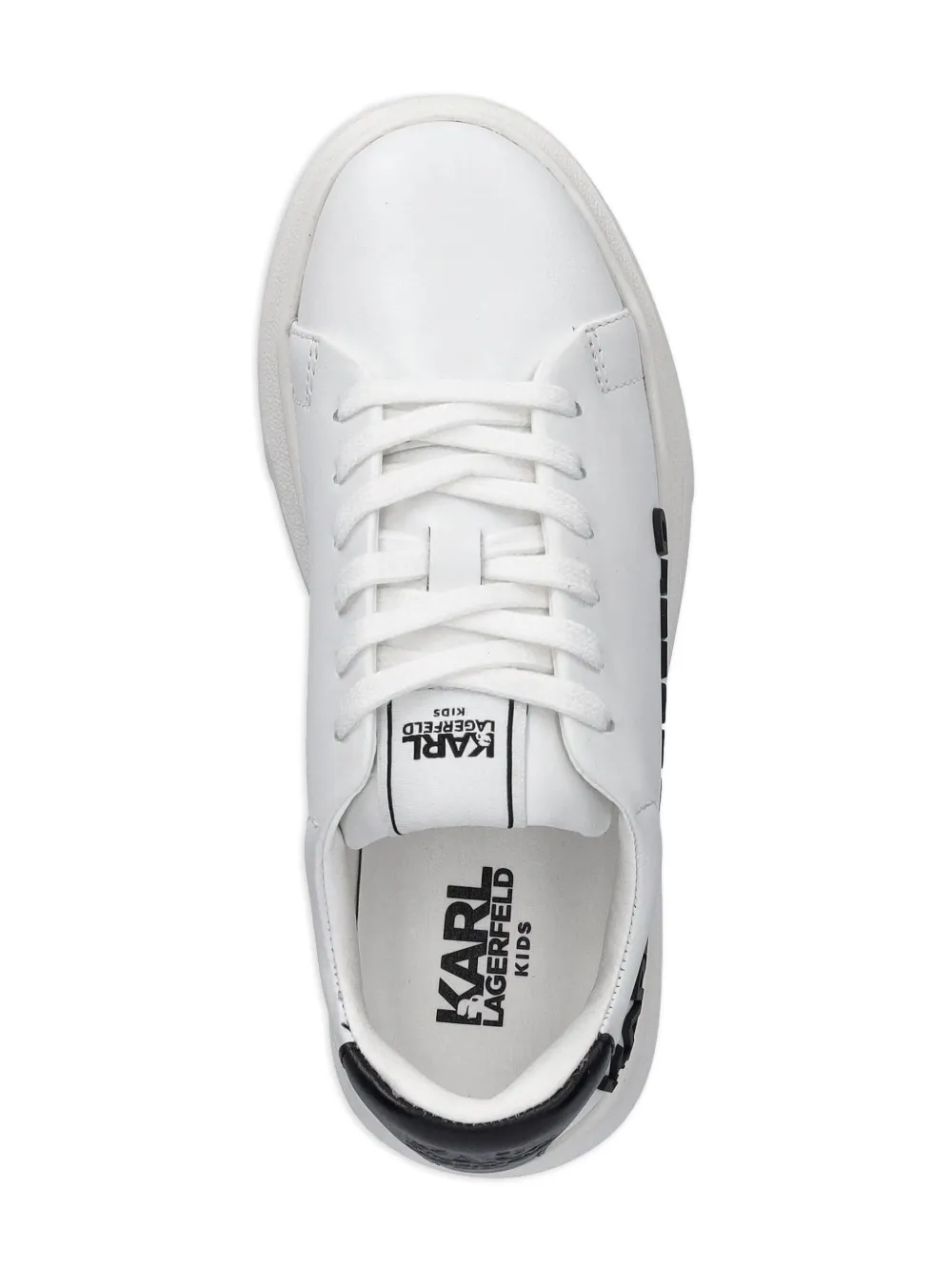 Karl Lagerfeld Kids logo-embossed platform sneakers White
