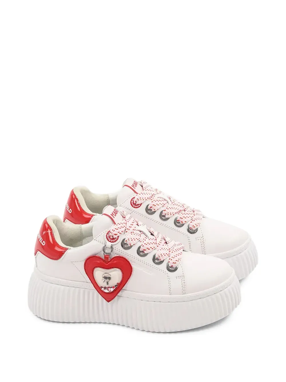 Karl Lagerfeld Sneakers met logobedel Wit