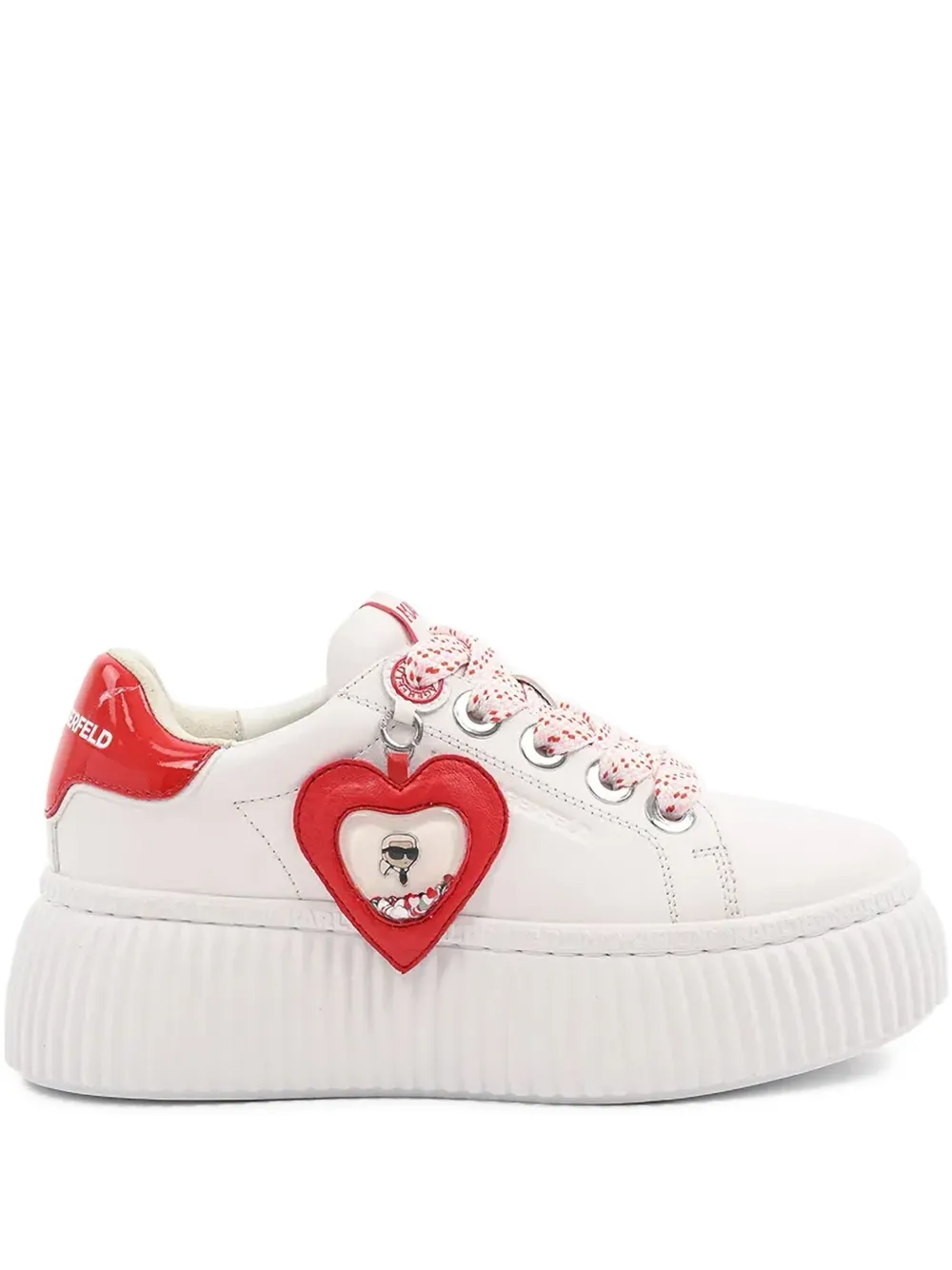Karl Lagerfeld Sneakers met logobedel Wit