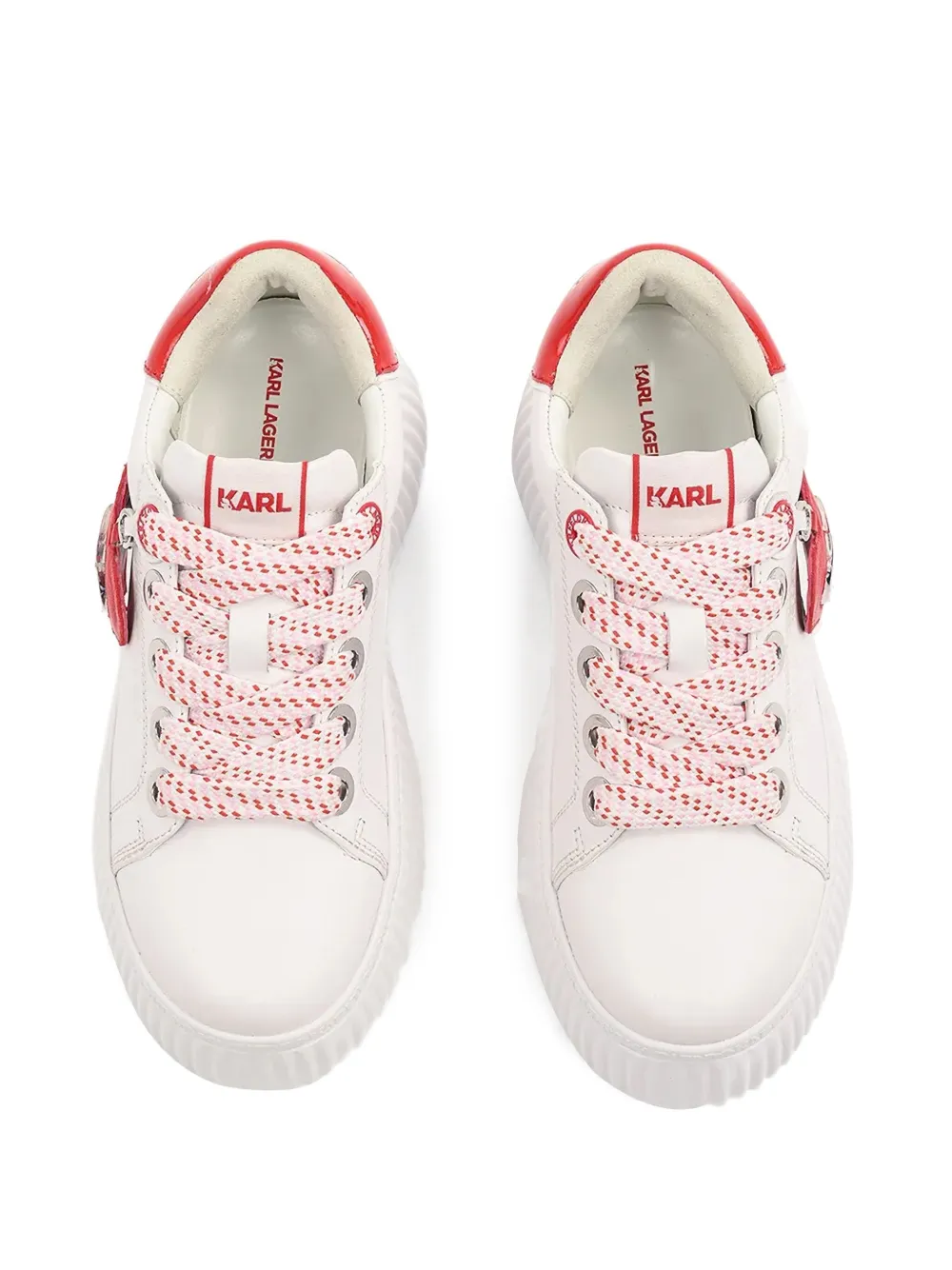 Karl Lagerfeld Sneakers met logobedel Wit