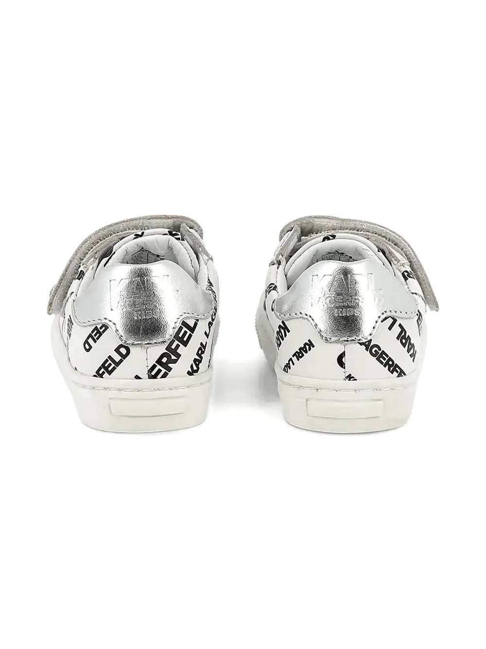 Karl Lagerfeld Kids logo-print strap pre-walkers White