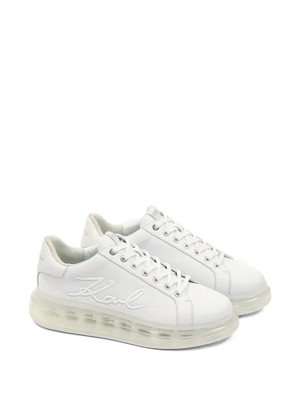 【Karl Lagerfeld】ロゴ スニーカー ホワイト Karl Lagerfeld ロゴ スニーカー | ホワイト | FARFETCH JP