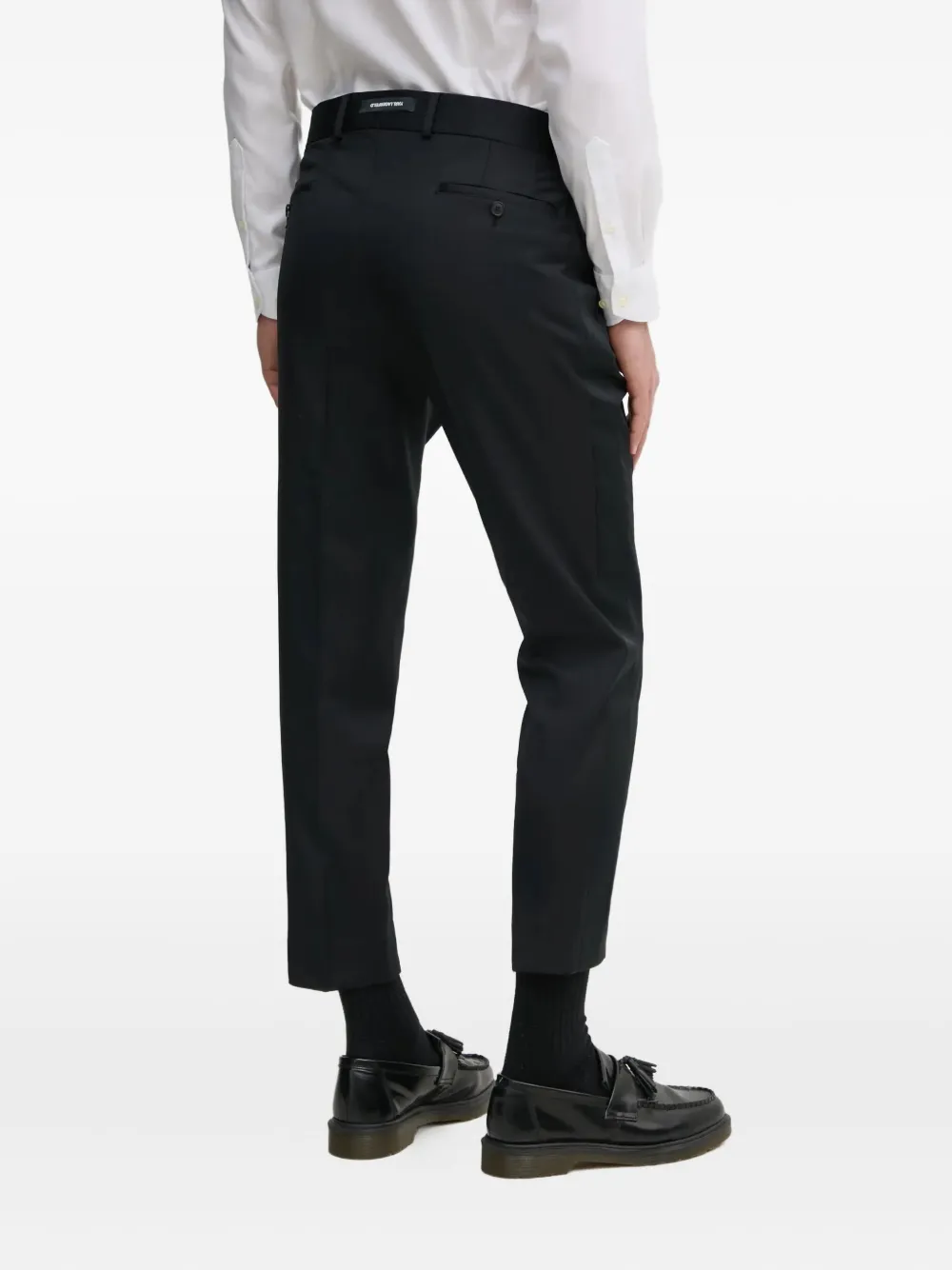 Karl Lagerfeld Cropped plooibroek Zwart