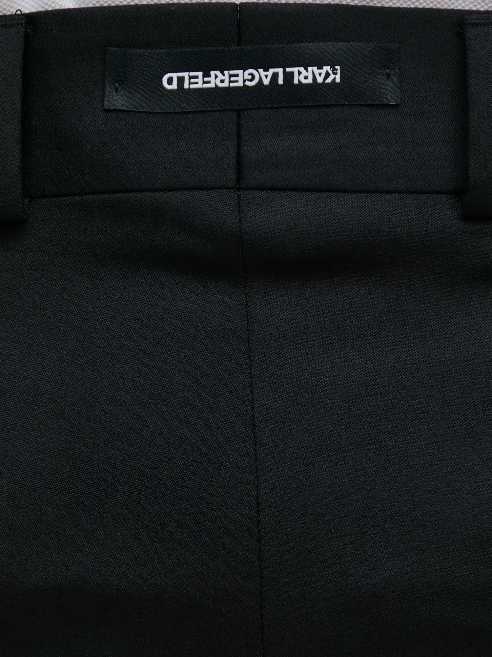 Karl Lagerfeld Cropped plooibroek Zwart