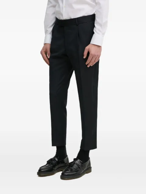 Karl Lagerfeld pressed-pleated cropped trousers