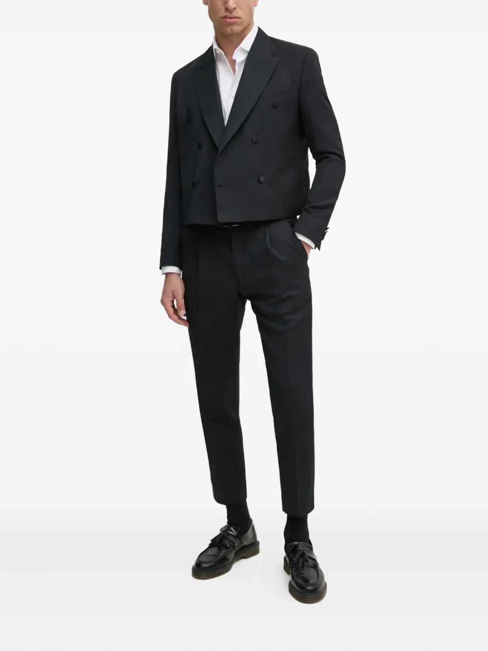Karl Lagerfeld pressed-pleated cropped trousers | Cropped Pants | Image 2