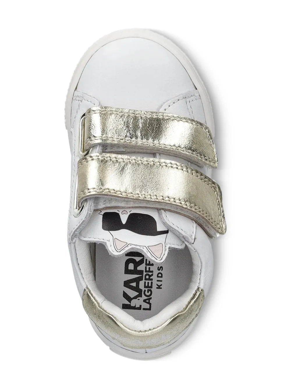 Karl Lagerfeld Kids Leren sneakers Wit