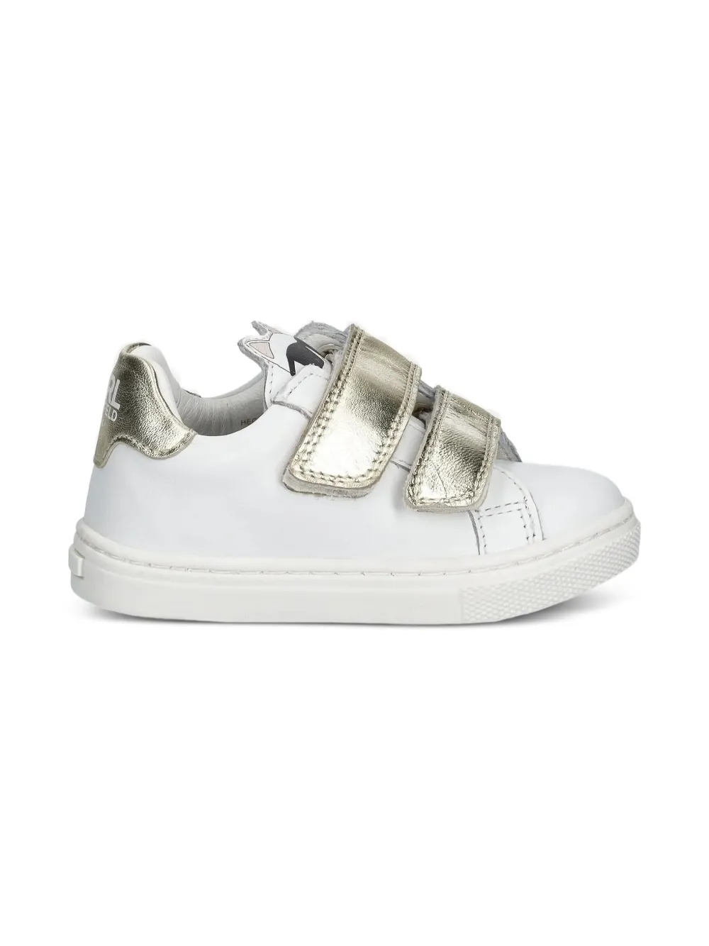 Karl Lagerfeld Kids Leren sneakers Wit