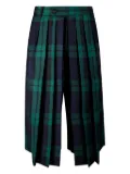 Setchu checked-print trousers - Green