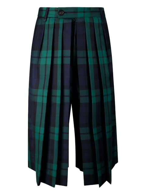 Setchu pantalones con cuadros estampados