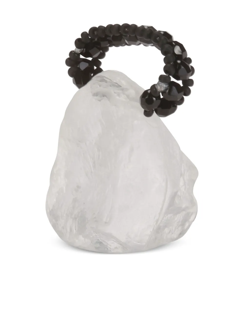 Maria Calderara Kristallen ring - Zwart