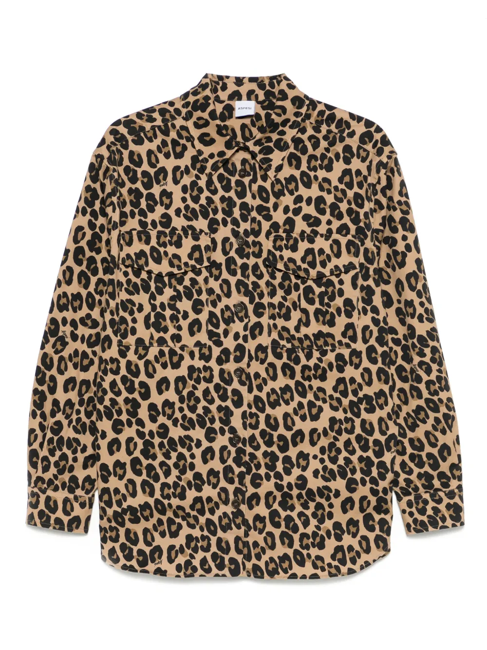 ASPESI camisa con estampado de leopardo | marrón | Image 1