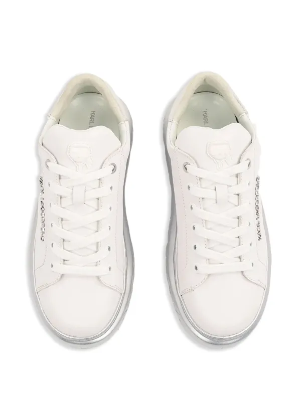 【Karl Lagerfeld】ロゴ スニーカー ホワイト Karl Lagerfeld ロゴ スニーカー | ホワイト | FARFETCH JP