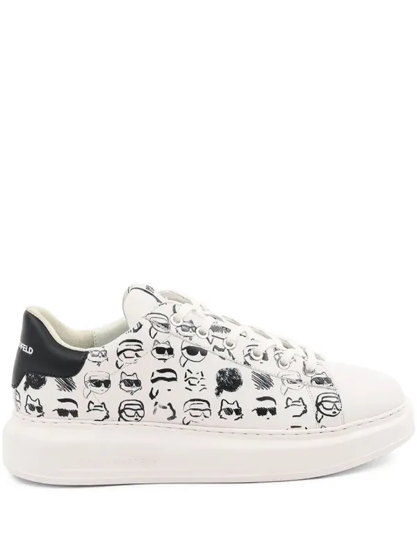 Karl Lagerfeld logo-print Sneakers White FARFETCH EE - Main Image