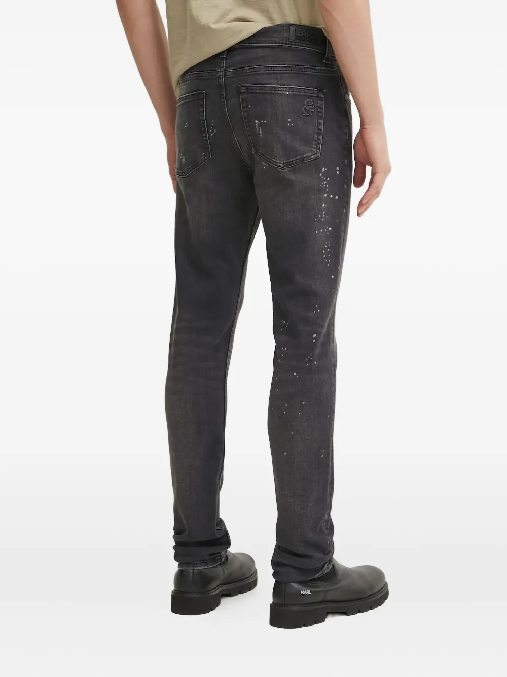Karl Lagerfeld skinny jeans - Zwart
