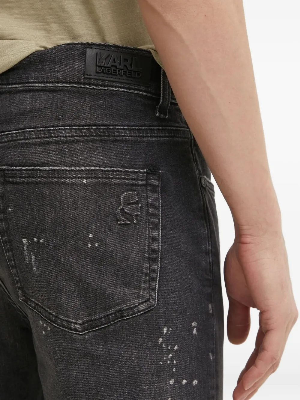 Karl Lagerfeld Skinny jeans Zwart