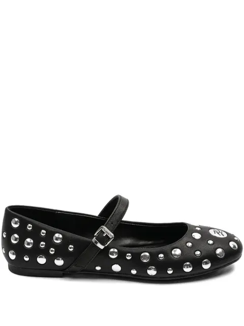 Karl Lagerfeld flats con apliques