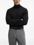 Karl Lagerfeld logo-plaque turtleneck sweater - Black