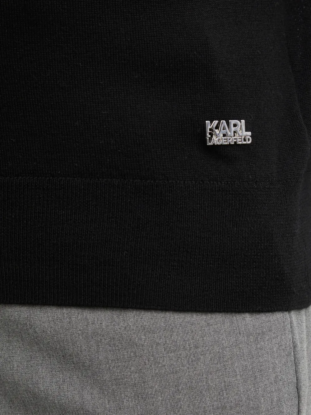Karl Lagerfeld Coltrui met logoplakkaat Zwart