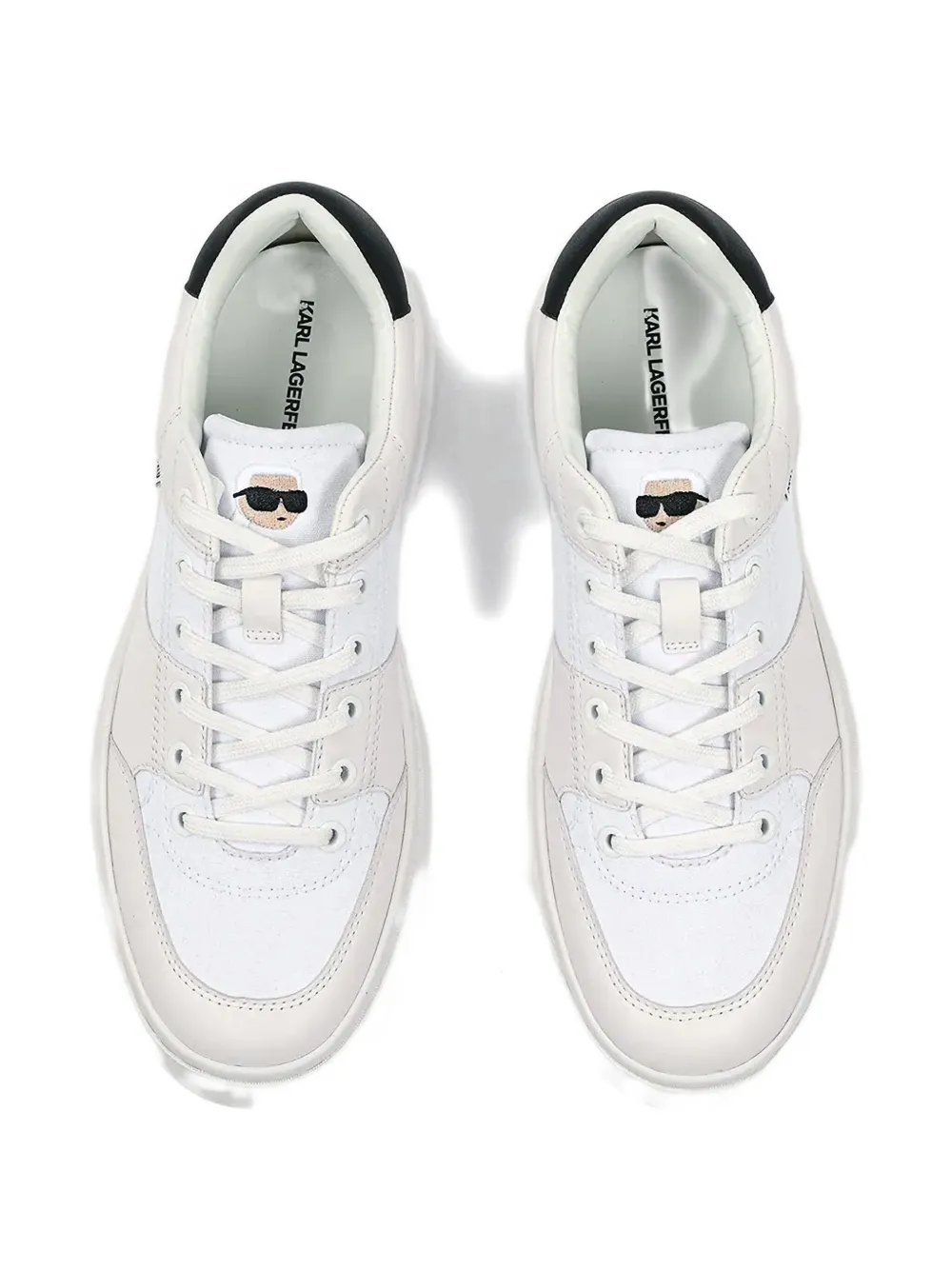 Karl Lagerfeld Logo-tag Sneakers In White