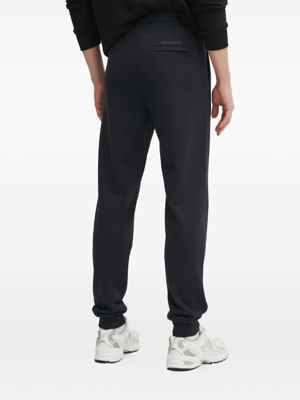 Karl Lagerfeld Trainingsbroek met logopatch Zwart