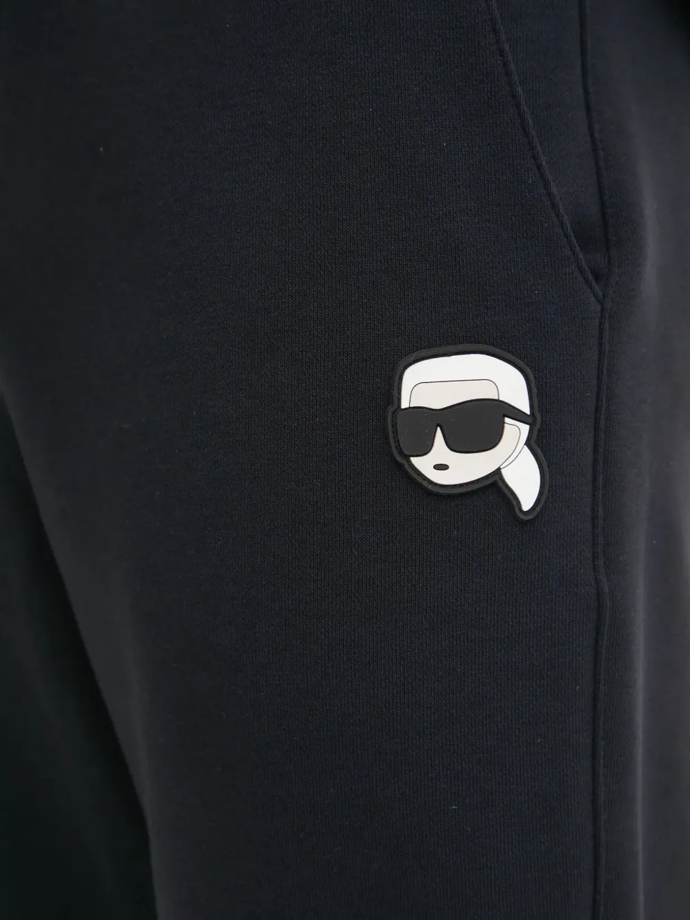 Karl Lagerfeld Trainingsbroek met logopatch Zwart