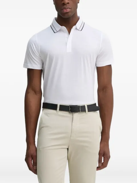 Karl Lagerfeld striped-collar polo shirt