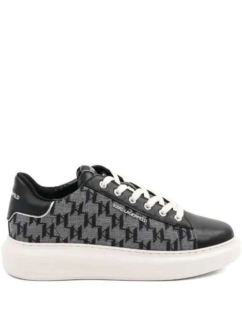 Baskets à motif monogrammé - Karl Lagerfeld - Modalova