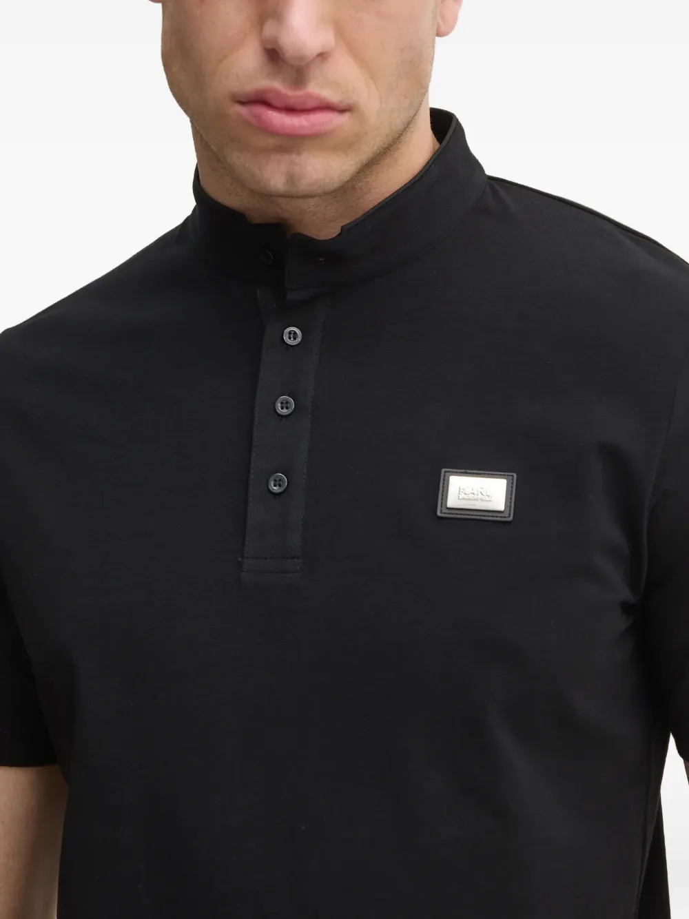 Karl Lagerfeld Poloshirt met logopatch Zwart