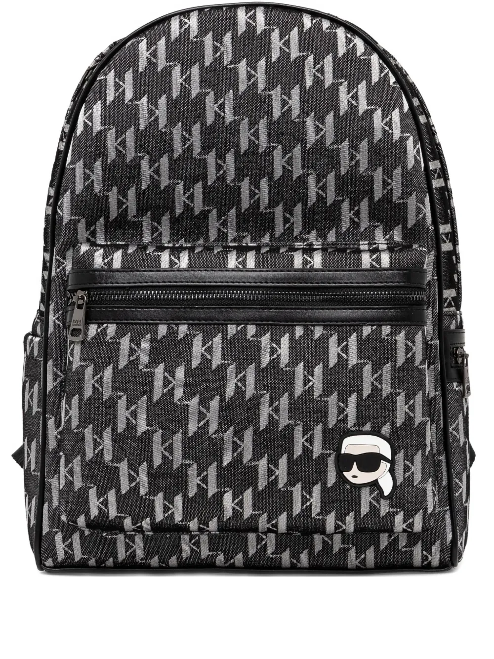 Karl Lagerfeld K/monogram バックパック - ブラック Karl Lagerfeld K/monogram バックパック - ブラック