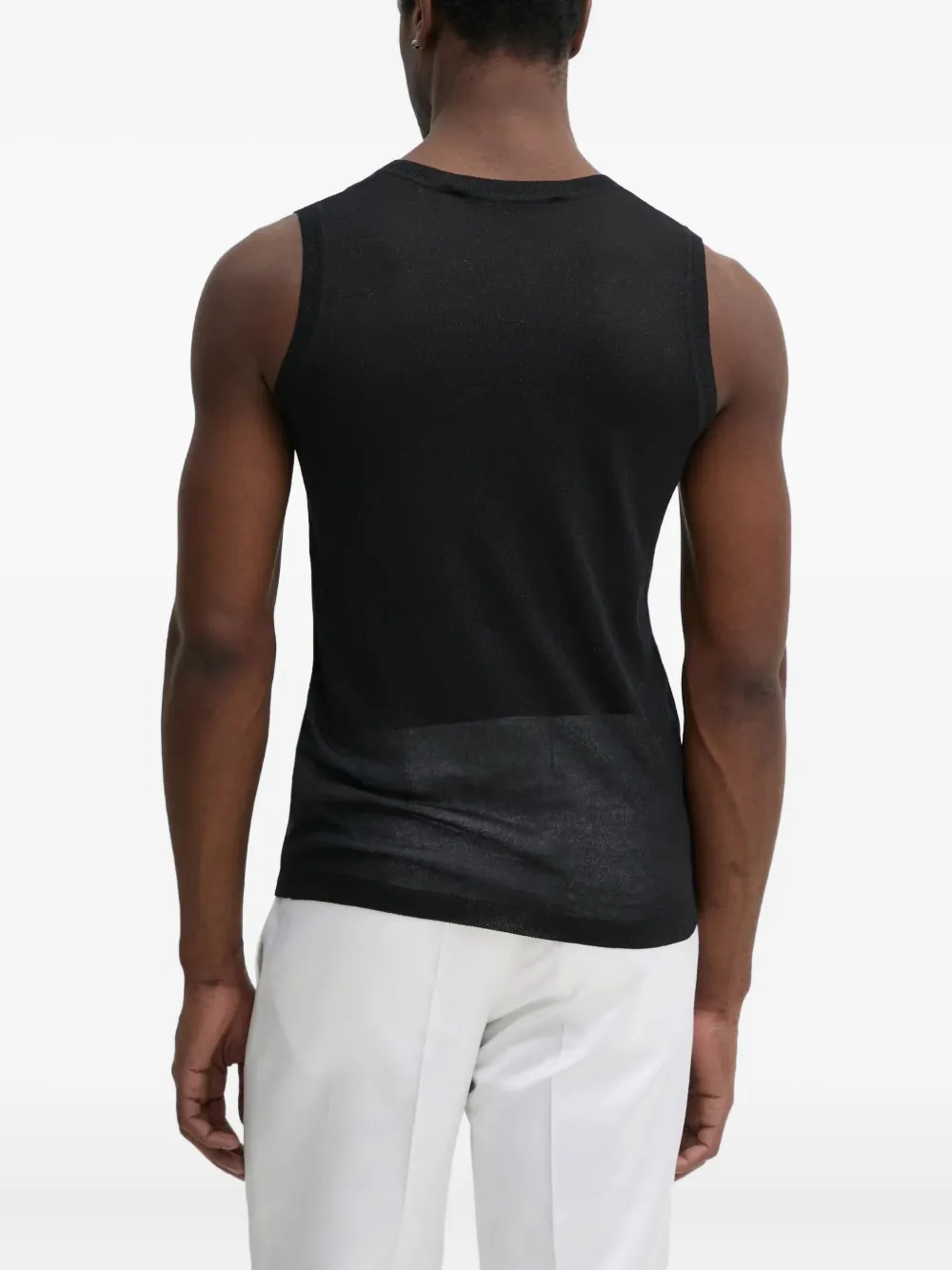 Karl Lagerfeld Mouwloze tanktop Zwart