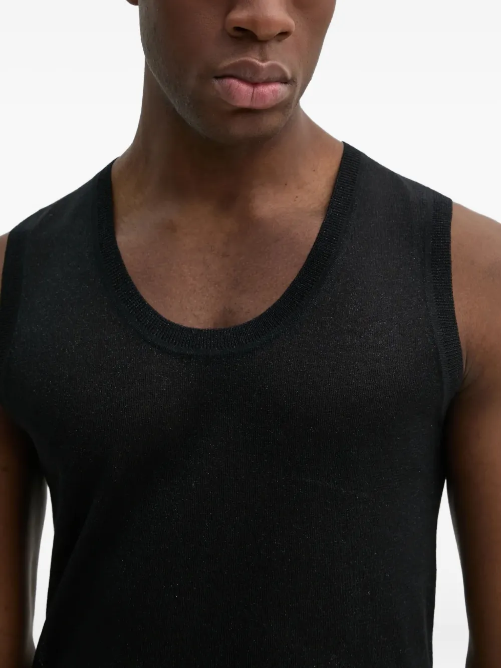 Karl Lagerfeld Mouwloze tanktop Zwart