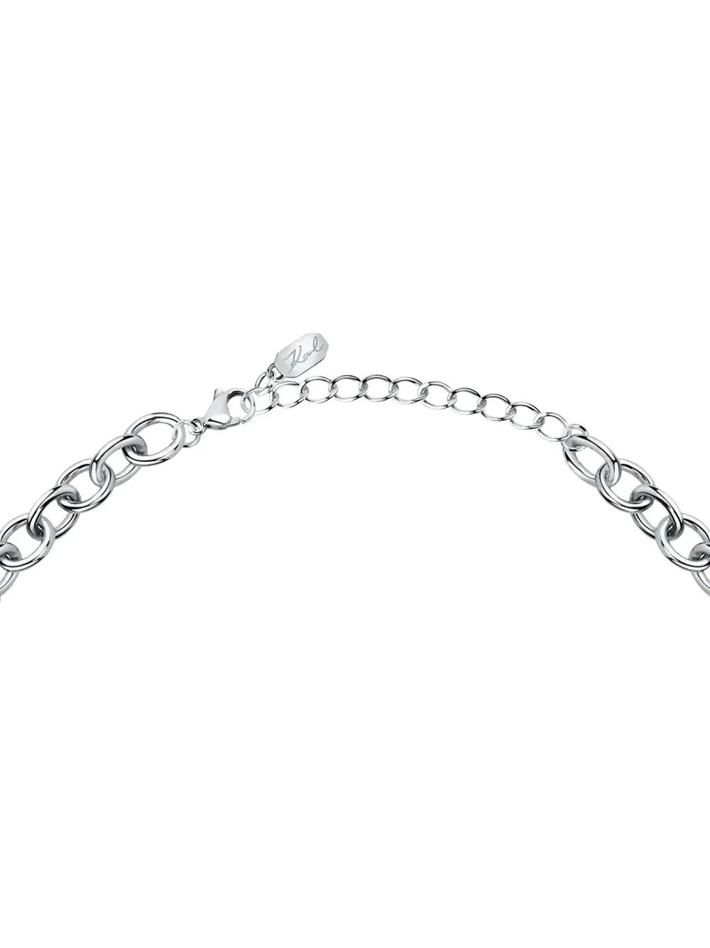 Karl Lagerfeld Multiple-charms Necklace In Metallic