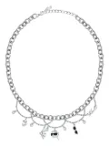 Karl Lagerfeld multiple-charms necklace - Silver
