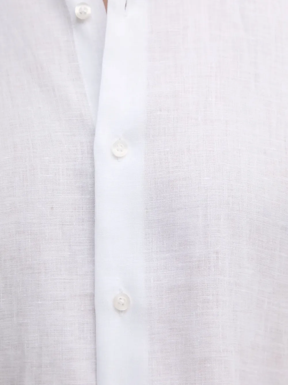 Karl Lagerfeld Overhemd met ronde opstaande kraag Wit
