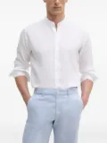Karl Lagerfeld mandarin-collar cotton shirt - White