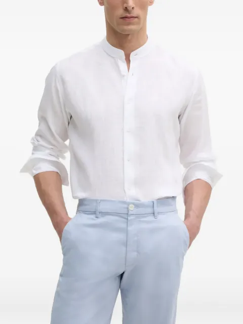 Karl Lagerfeld mandarin-collar cotton shirt