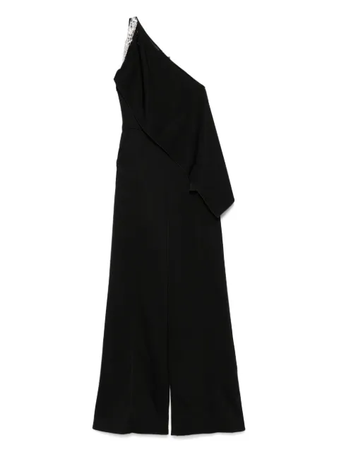 David Koma jumpsuit drapeado con detalles de cristal