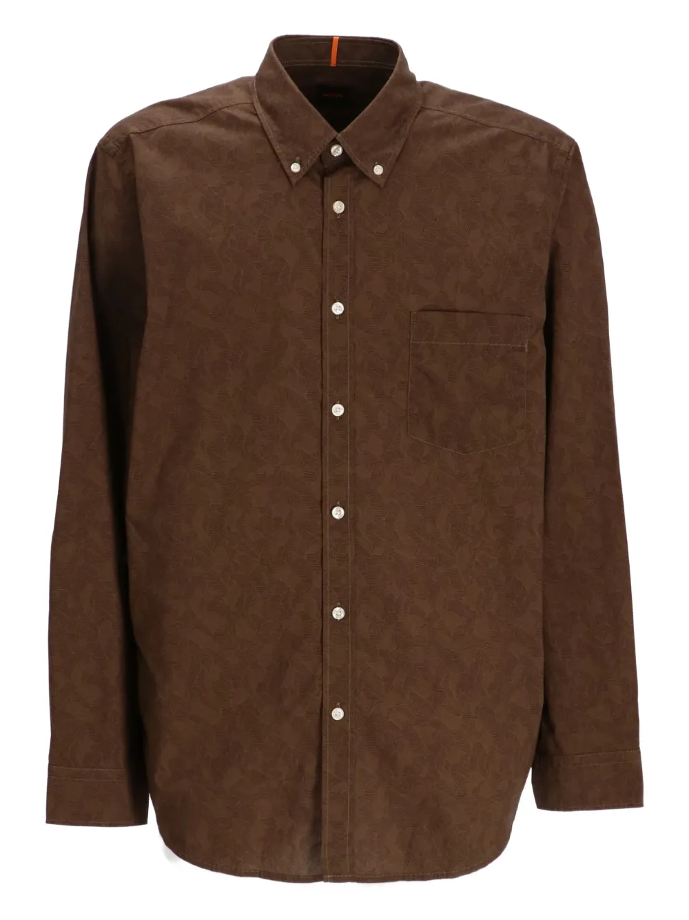 BOSS button-up shirt | Brown | Image 1