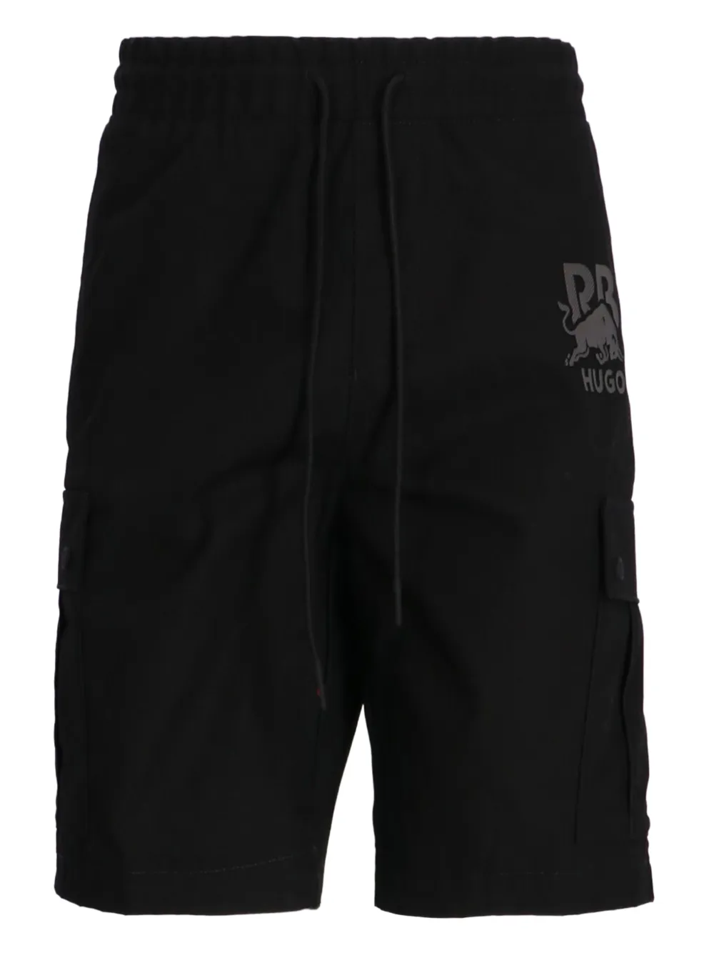 HUGO x Racing Bulls track shorts | Black | Image 1